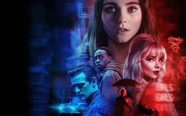 Matt Smith Thomasin McKenzie Anya Taylor-Joy movie Last Night in Soho HD Desktop Wallpaper | Background Image