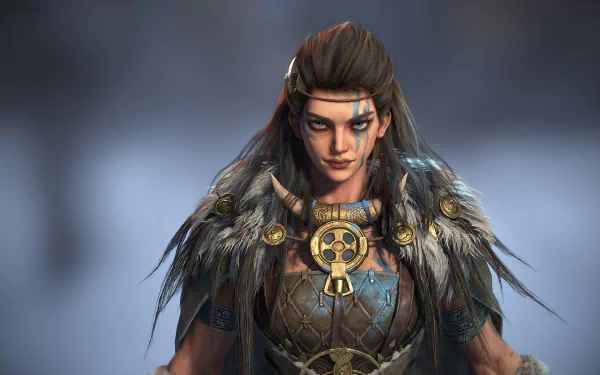 woman warrior fantasy viking HD Desktop Wallpaper | Background Image