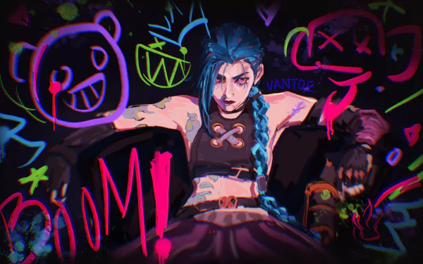 Jinx (League Of Legends) TV Show Arcane HD Desktop Wallpaper | Background Image