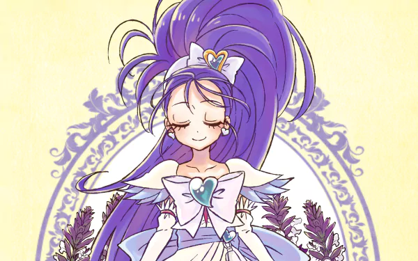Mai Misho Cure Egret Anime Go! Princess Pretty Cure HD Desktop Wallpaper | Background Image