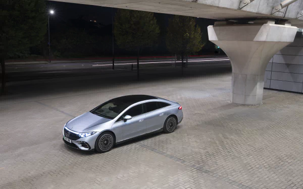 Mercedes-Benz EQS 450 AMG Line vehicle Mercedes-Benz EQS HD Desktop Wallpaper | Background Image