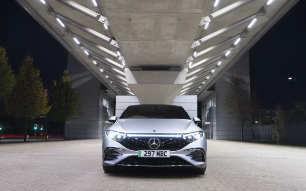 Mercedes-Benz EQS 450 AMG Line vehicle Mercedes-Benz EQS HD Desktop Wallpaper | Background Image