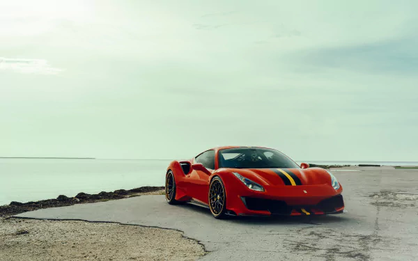 supercar vehicle Ferrari 488 Pista HD Desktop Wallpaper | Background Image