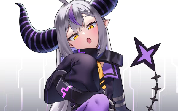 hololive La+ Darknesss (Virtual Youtuber) Anime Virtual Youtuber HD Desktop Wallpaper | Background Image