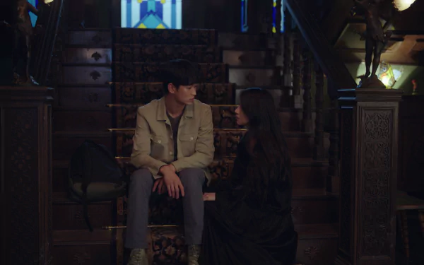  K-drama Couple On Stairs