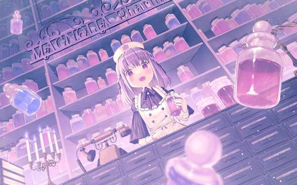 Anime Girl Shop HD Wallpaper | Background Image