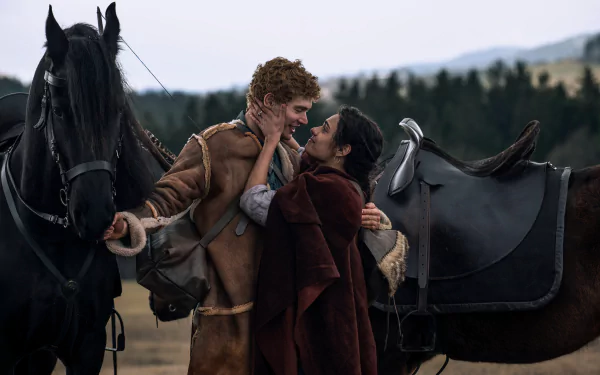 Rand Al'Thor Josha Stradowski Madeleine Madden Egwene Al'Vere TV Show The Wheel of Time HD Desktop Wallpaper | Background Image