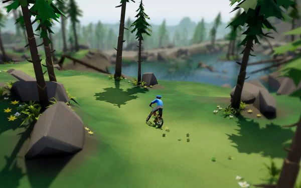 video game Lonely Mountains: Downhill HD Desktop Wallpaper | Background Image