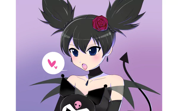 Kuromi (Onegai My Melody) Anime Onegai My Melody HD Desktop Wallpaper | Background Image