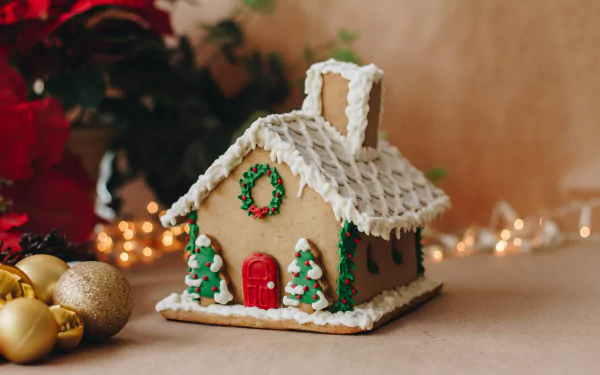house gingerbread holiday Christmas gingerbread house HD Desktop Wallpaper | Background Image