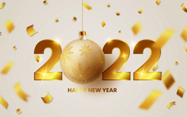 holiday New Year 2022 HD Desktop Wallpaper | Background Image