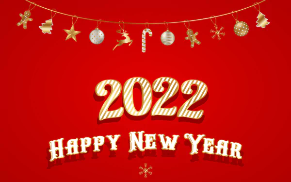  Happy New Year in Red by Satheesh Sankaran