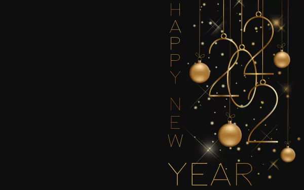  Happy New Year in Black and Gold by _Vane_