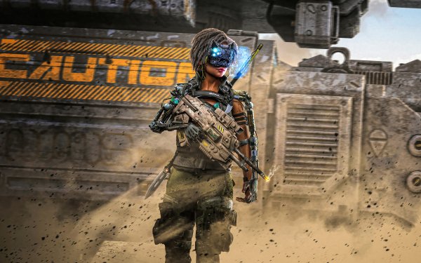 Sci Fi Women Warrior Weapon Futuristic HD Wallpaper | Background Image