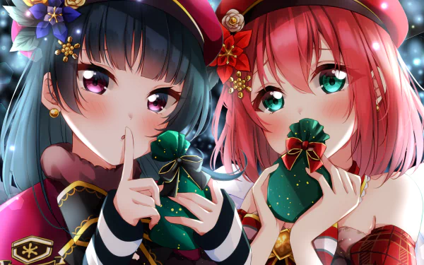 Yoshiko Tsushima Ruby Kurosawa Anime Love Live! Sunshine!! HD Desktop Wallpaper | Background Image