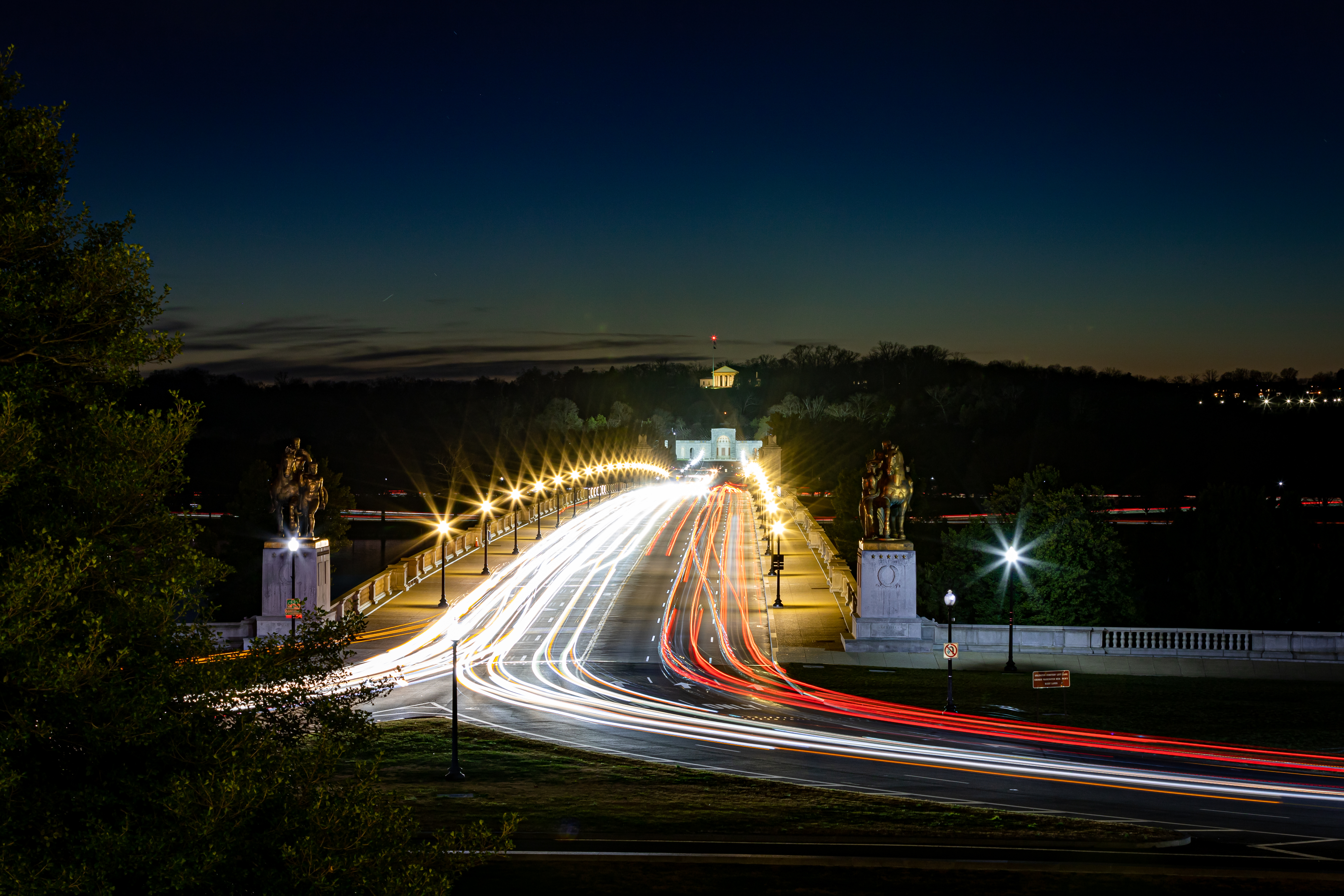 Arlington Memorial Bridge at Night by Kevin Burns