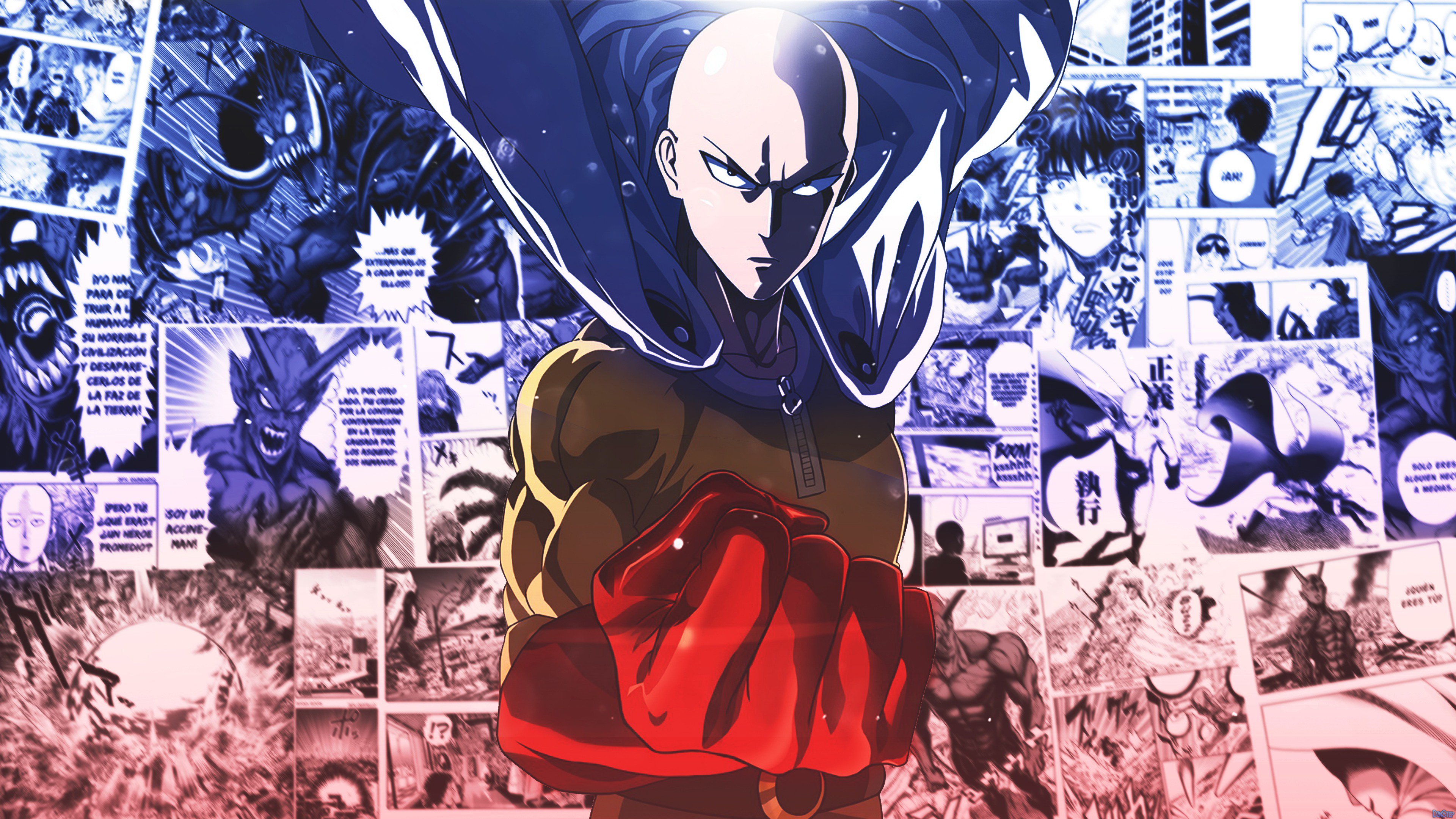 Saitama One Punch Man Wallpaper by lennachan