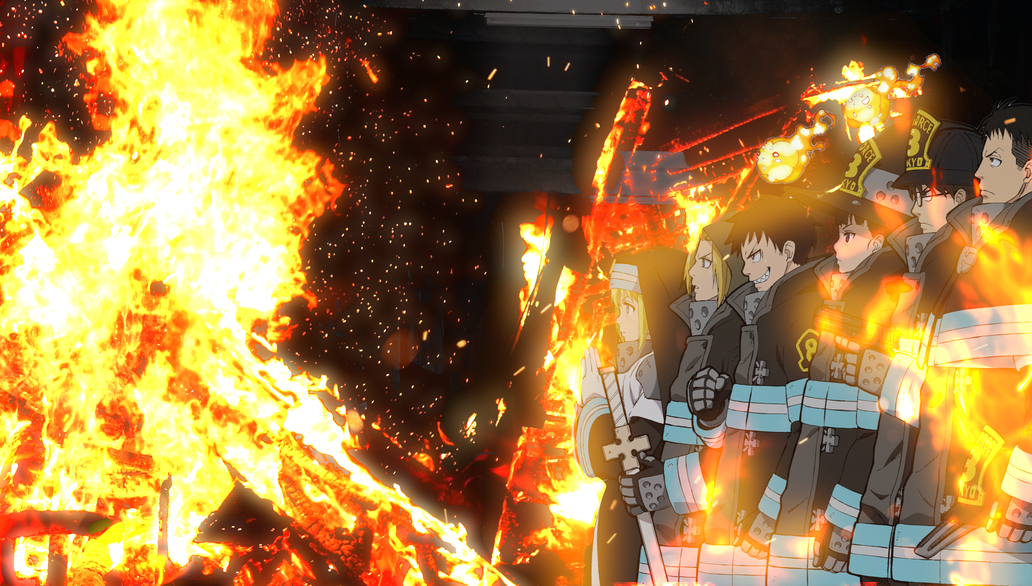 Anime Fire Force HD Wallpapers Sticker for Sale by briancaster