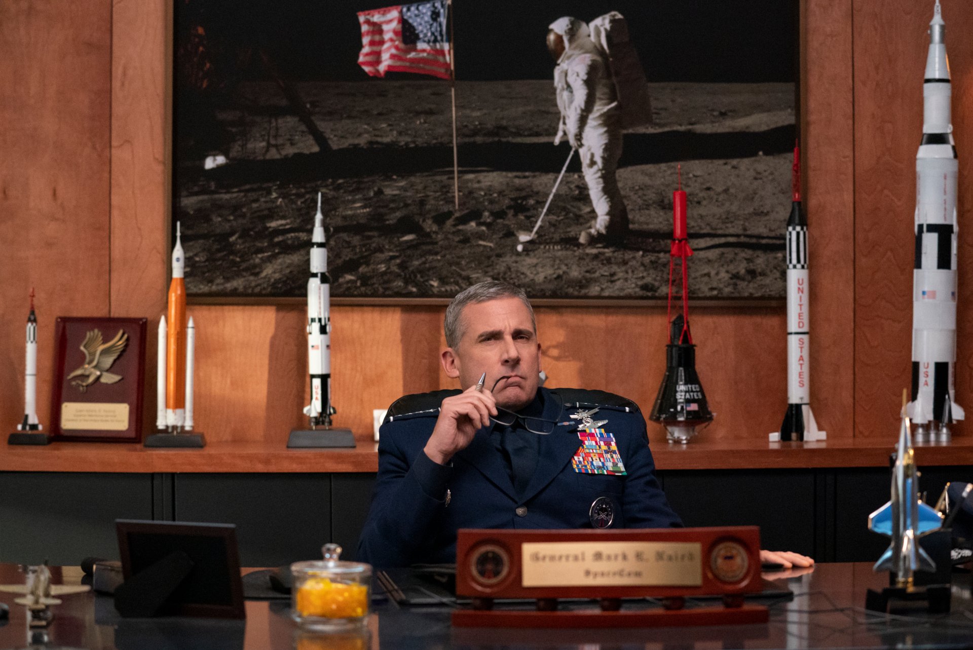 Download Steve Carell Mark R. Naird TV Show Space Force HD Wallpaper