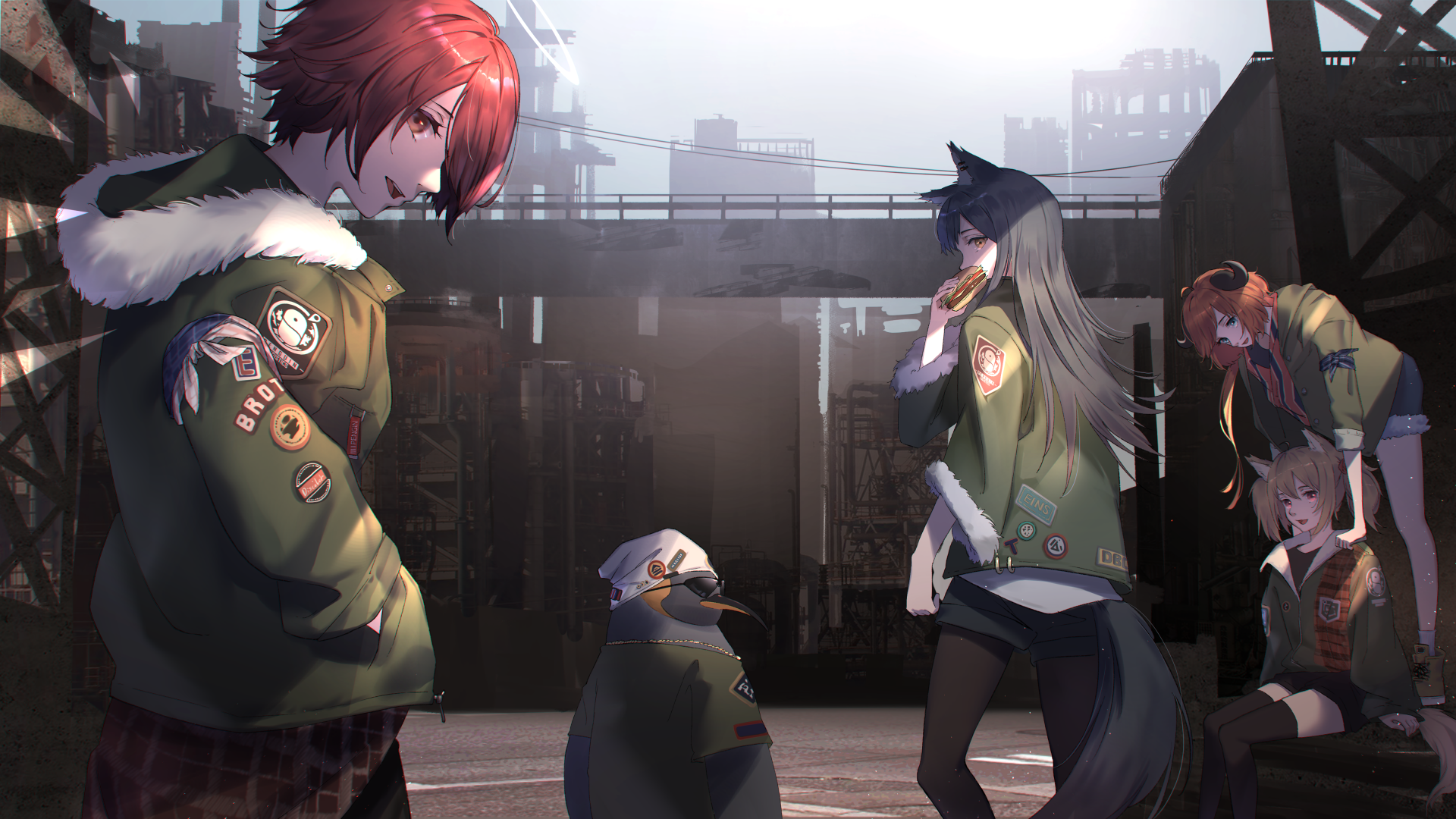 Download The Emperor (Arknights) Sora (Arknights) Exusiai (Arknights) Croissant (Arknights) Texas (Arknights) Video Game Arknights 4k Ultra HD Wallpaper