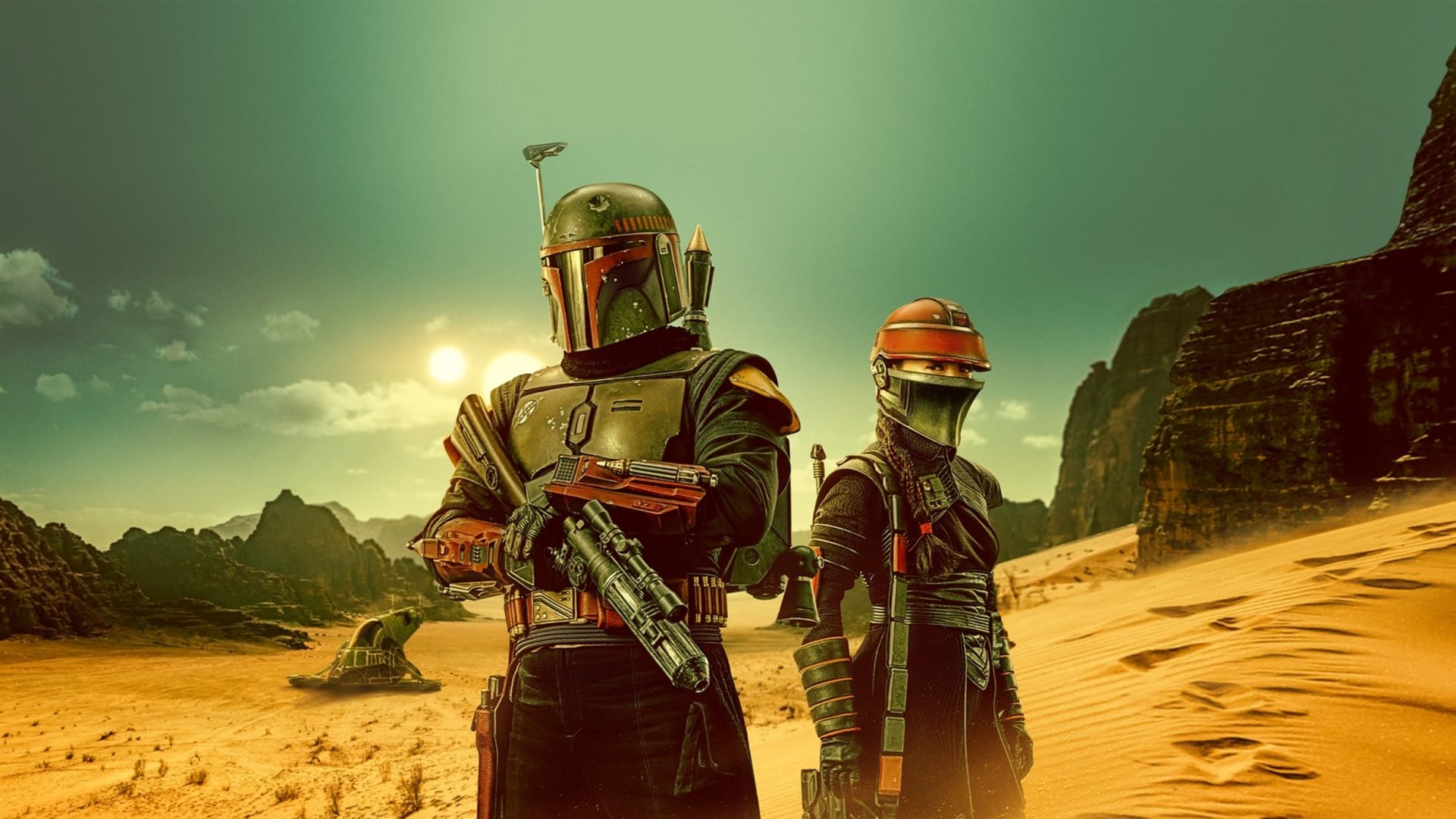 Download Fennec Shand Ming-Na Wen Boba Fett Temuera Morrison TV Show The Book Of Boba Fett HD Wallpaper