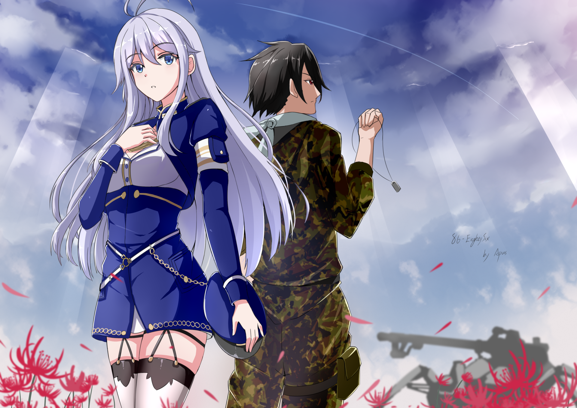 Download Vladilena Milizé Shinei Nouzen Anime Eighty Six HD Wallpaper