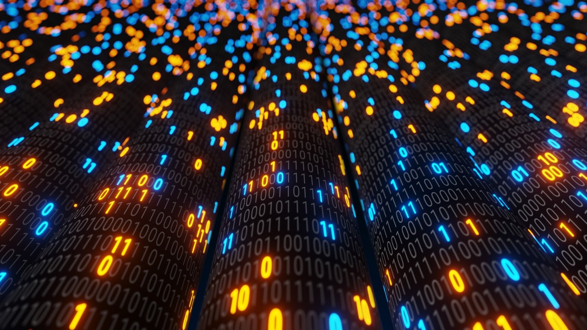 Art of Binary: Vibrant Digital Technology HD Wallpaper by XxAries1970xX