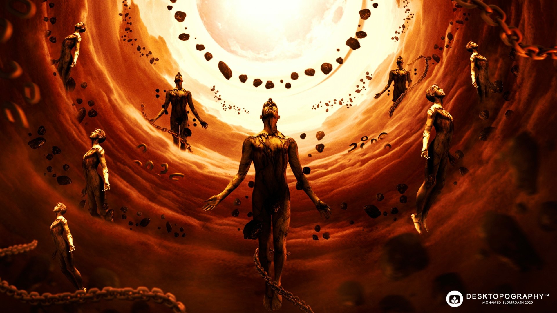 Download Artistic Desktopography 4k Ultra HD Wallpaper by Mohamed El-Dmrdash