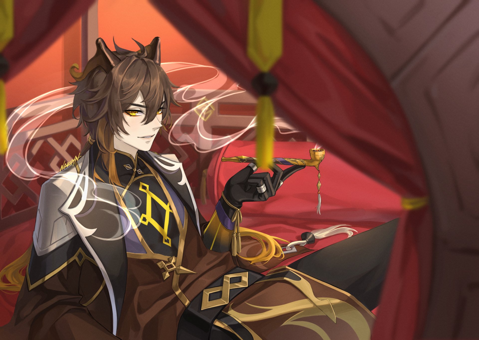 Download Zhongli (Genshin Impact) Video Game Genshin Impact HD Wallpaper by ngkhyn