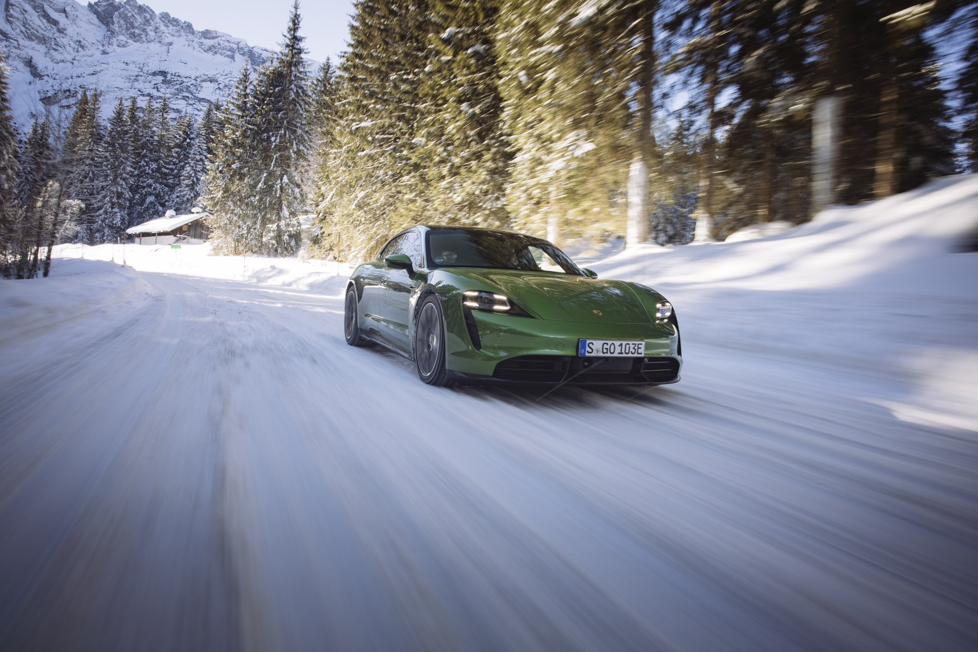 Download Vehicle Porsche Taycan Turbo S 4k Ultra HD Wallpaper