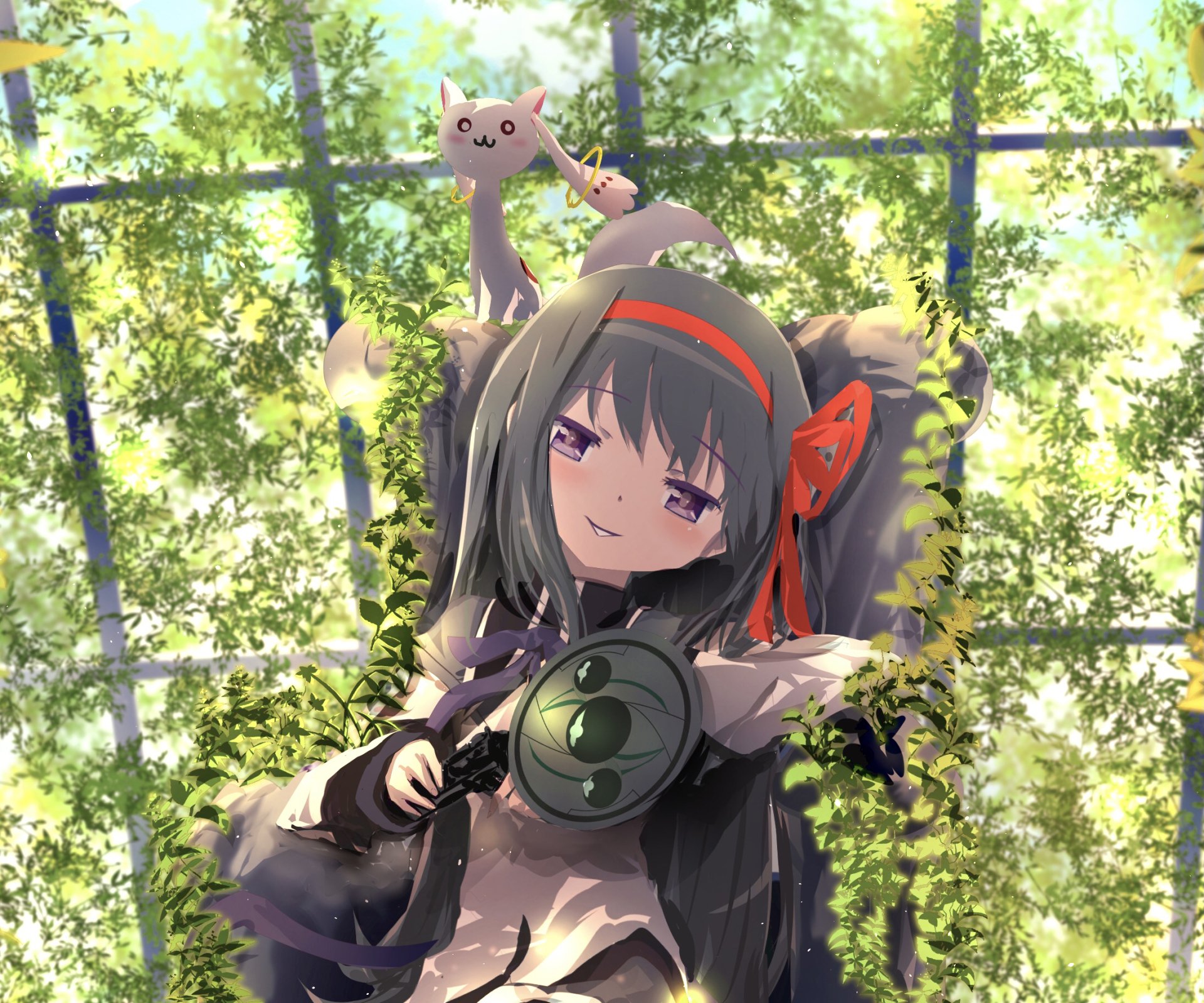 Download Kyuubey (Puella Magi Madoka Magica) Homura Akemi Anime Puella Magi Madoka Magica HD Wallpaper