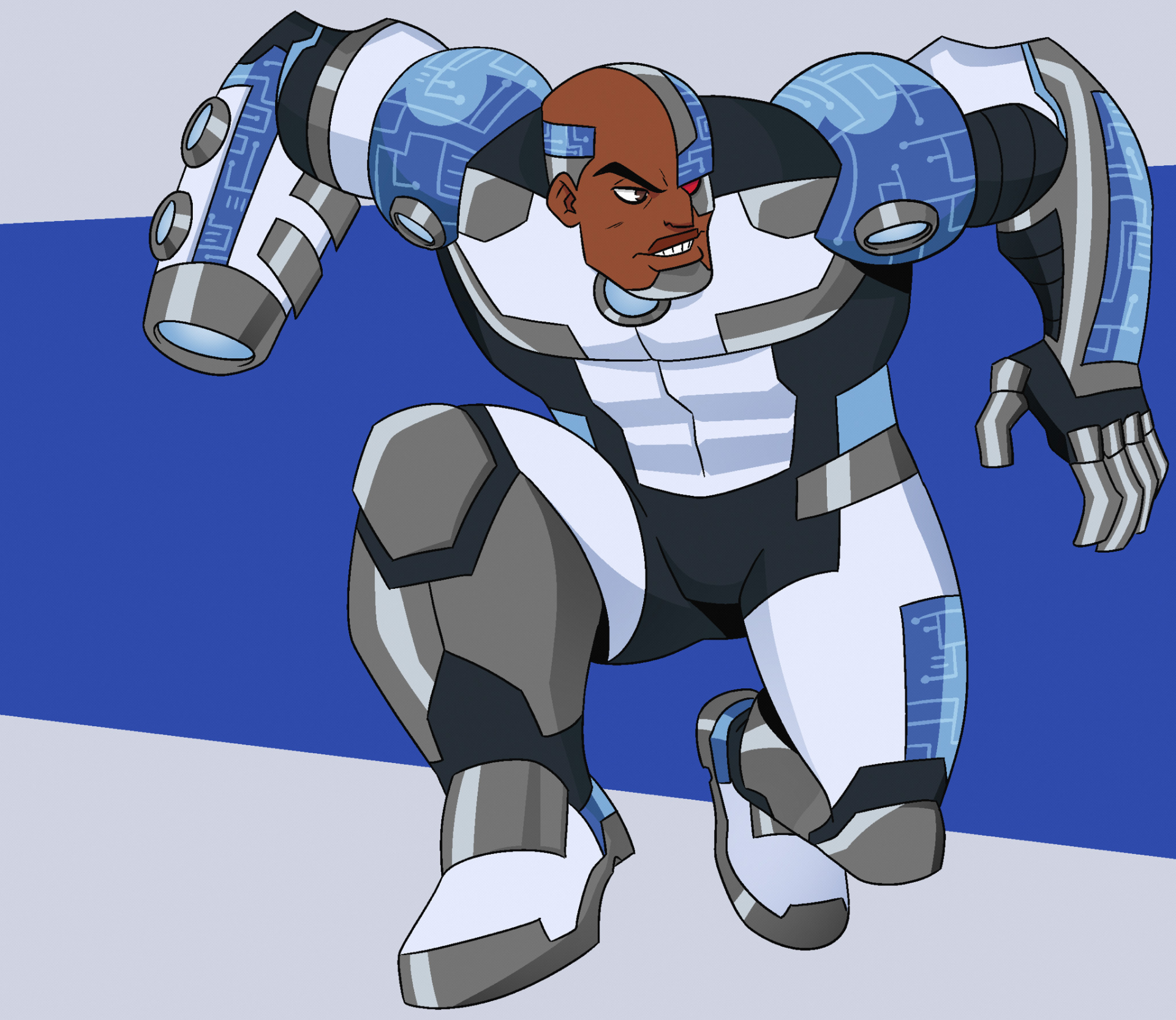 Download Cyborg (DC Comics) Comic Teen Titans HD Wallpaper by antygabo14
