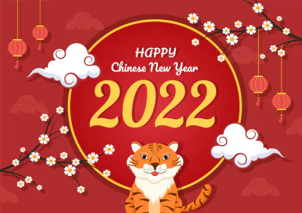Year of the Tiger holiday Chinese New Year HD Desktop Wallpaper | Background Image