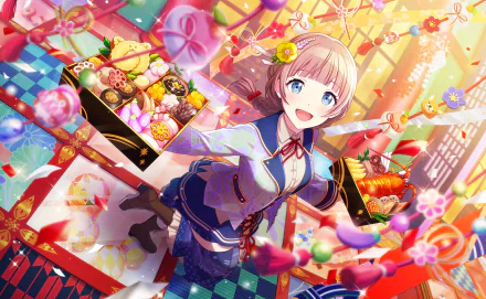 food Mochizuki Honami video game Project Sekai: Colorful Stage! feat. Hatsune Miku HD Desktop Wallpaper | Background Image