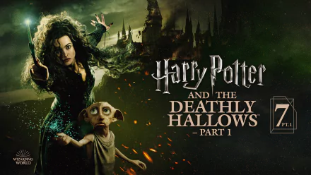 Bellatrix Lestrange Helena Bonham Carter Dobby movie Harry Potter and the Deathly Hallows: Part 1 HD Desktop Wallpaper | Background Image