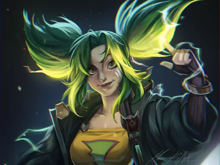 Zeri (League Of Legends) video game League Of Legends HD Desktop Wallpaper | Background Image