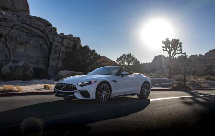 cabriolet Mercedes-AMG SL 55 4MATIC vehicle Mercedes-AMG SL HD Desktop Wallpaper | Background Image