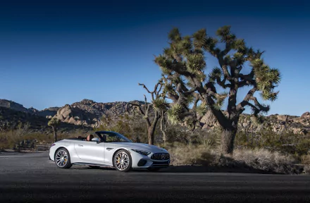 cabriolet Mercedes-AMG SL 55 4MATIC vehicle Mercedes-AMG SL HD Desktop Wallpaper | Background Image