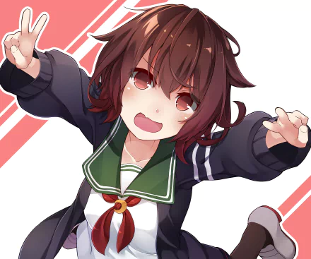 Mutsuki (Kancolle) Anime Kantai Collection HD Desktop Wallpaper | Background Image