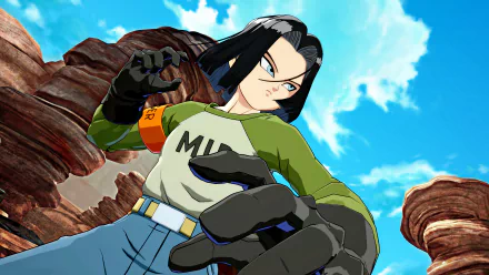 Android 17 (Dragon Ball) video game Dragon Ball FighterZ HD Desktop Wallpaper | Background Image