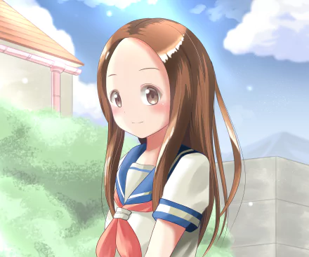 Takagi (Karakai Jouzu no Takagi-san) Anime Teasing Master Takagi-san HD Desktop Wallpaper | Background Image
