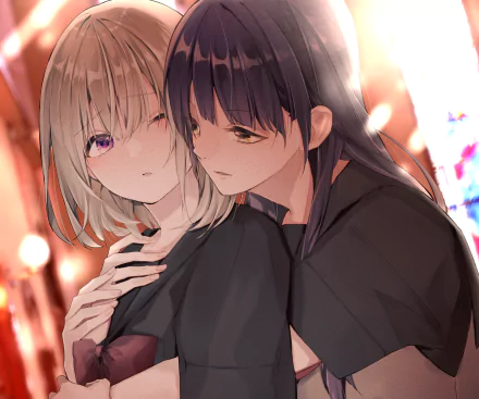 yuri Anime couple anime couple HD Desktop Wallpaper | Background Image