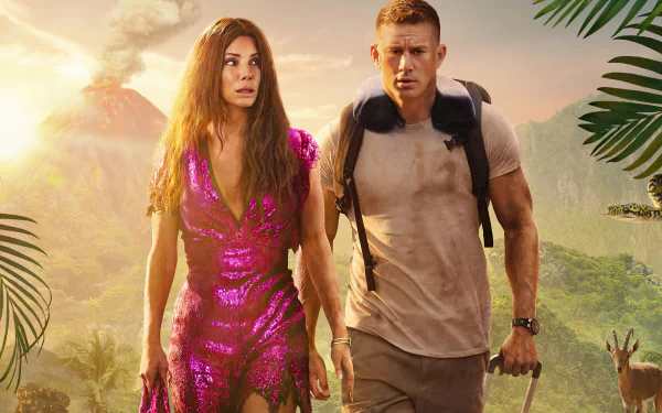 Sandra Bullock Channing Tatum movie The Lost City (2022) HD Desktop Wallpaper | Background Image