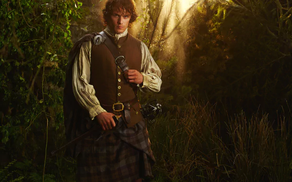 Jamie Fraser Sam Heughan TV Show Outlander HD Desktop Wallpaper | Background Image