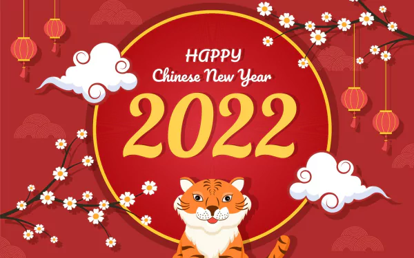 Year of the Tiger holiday Chinese New Year HD Desktop Wallpaper | Background Image