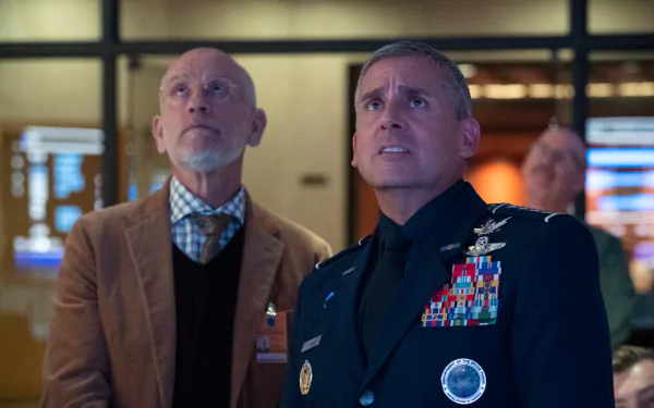 John Malkovich Adrian Mallory Steve Carell Mark R. Naird TV Show Space Force HD Desktop Wallpaper | Background Image