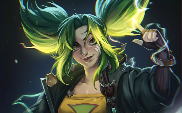 Zeri (League Of Legends) video game League Of Legends HD Desktop Wallpaper | Background Image