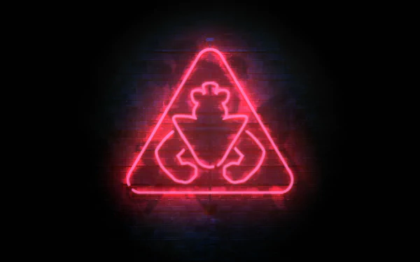 Neon red 4K Ultra HD logo of Five Nights at Freddy's: Security Breach on a dark, textured background, designed as a PC desktop wallpaper.