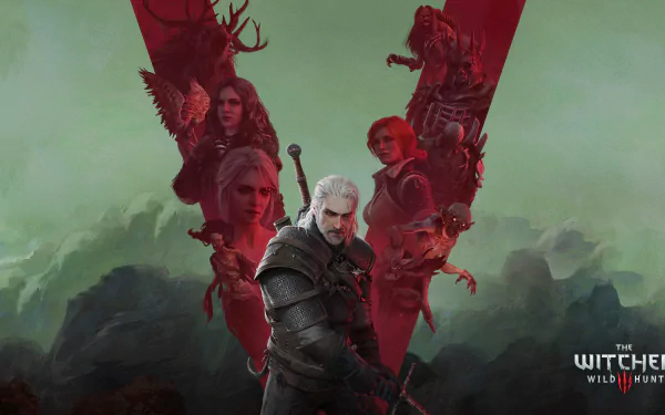 Triss Merigold Yennefer of Vengerberg Ciri (The Witcher) Geralt of Rivia video game The Witcher 3: Wild Hunt HD Desktop Wallpaper | Background Image