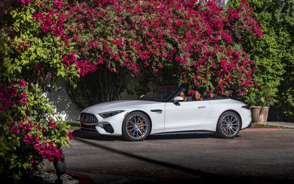 cabriolet Mercedes-AMG SL 55 4MATIC vehicle Mercedes-AMG SL HD Desktop Wallpaper | Background Image